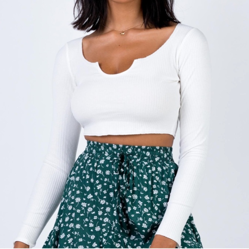 About You Long Sleeve Top White